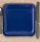 24 Count Navy Blue Square Paper Dinner Plates 9" Disposable Party Tableware